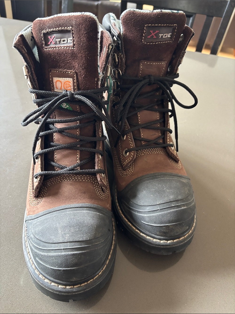 Dakota Women's X-Toe 6" Steel Toe Leather Boots - Tarantula Anti-Slip - 8.5